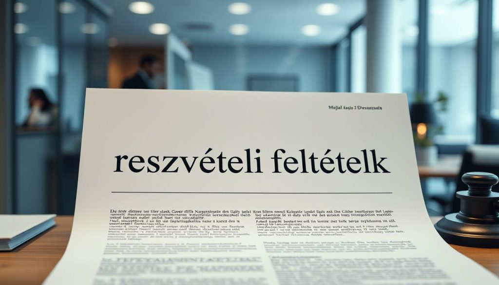 részvételi feltételek